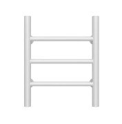 Полотенцесушитель водяной Deffi Орион П3 300х400 боковое левое подключение белый C.OR.40.30.3.W.B