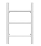 Сушка для рушників водяна Deffi Оріон П3 300х500 нижнє підключення білий C.OR.50.30.3.W.A