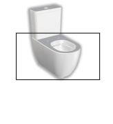 Чаша унітазу Hatria Fusion 67х38 см кераміка білий 00Y1ZB01