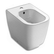 Біде підлогове Hatria Fusion 48х35 см санітарний фарфор білий 00YXC901