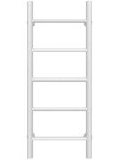 Полотенцесушитель водяной Deffi Орион П5 300х800 боковое правое подключение белый C.OR.80.30.5.W.C