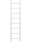 Полотенцесушитель водяной Deffi Орион П8 200х1400 боковое правое подключение белый C.OR.140.40.8.W.C