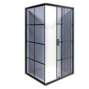 Душевая кабина Insana Domina 100x100 см без поддона профиль черный/тонированное стекло А0046222