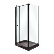 Душова кабіна Insana Riccarda 100x80 см профіль чорний/скло прозоре А0051348