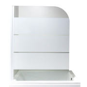 Душевая шторка Insana Silva 1211 100х140 профиль сатин/стекло матовое А0046225