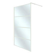 Душова перегородка Insana Alba White 100x200 см профіль білий/скло з візерунком А0051973