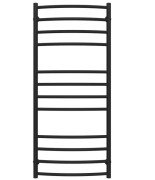 Сушка для рушників водяна Deffi Класик Еліт П12 500х1200 нижнє підключення чорний C.KE.120.50.12.B.A