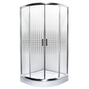 Душова кабіна Insana Geja Point 90x90 см профіль браш/скло з малюнком А0048485