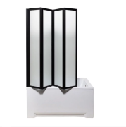 Душова шторка Insana Tiffani Black 110x140 профіль чорний/скло матове А0052825