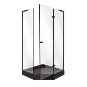 Душова кабіна Insana Romilda 100x100 см профіль чорний/скло прозоре А0051347