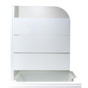 Душова шторка Insana Silva 1211 100х140 профіль сатин/скло матове А0046225