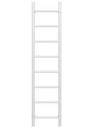 Полотенцесушитель водяной Deffi Орион П8 300х1400 нижнее подключение белый C.OR.140.30.8.W.A