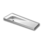 Раковина для ванной Hatria Grandangolo Т левая 130х50 см керамика белый глянцевый 00Y0V001