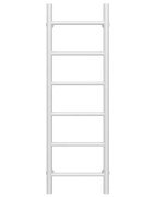 Полотенцесушитель водяной Deffi Орион П6 300х1000 боковое левое подключение белый C.OR.100.30.6.W.B