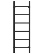 Сушка для рушників водяна Deffi Оріон П6 300х1000 бічне ліве підключення чорний C.OR.100.30.6.B.B