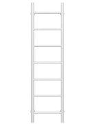 Полотенцесушитель водяной Deffi Орион П7 300х1200 боковое правое подключение белый C.OR.120.30.7.W.C