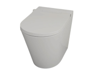 Унитаз-биде напольный Hatria H-smart 59,5х37 см сиденье с подогревом фаянс белый 00Y9D401