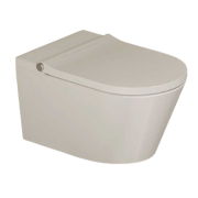 Унитаз-биде подвесной Hatria H-smart 59,5х37 см сиденье с подогревом фаянс белый глянцевый 00Y9D301