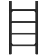 Полотенцесушитель водяной Deffi Орион П4 400х600 нижнее подключение черный C.OR.60.40.4.B.A