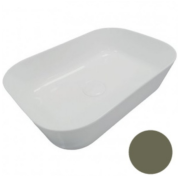 Раковина для ванної Hatria Happy Hour Slim Alchemy 18:00 S 55х38 см фаянс ліс A0Y2A046