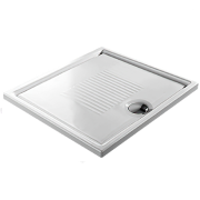 Душевой поддон Hatria Lif H3 KIT 80x80 см с сифоном фаянс белый глянцевый PBY7A901