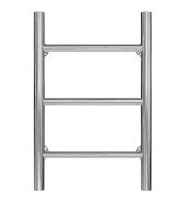 Полотенцесушитель водяной Deffi Орион П3 400х500 боковое левое подключение хром C.OR.50.40.3.C.B