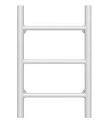 Полотенцесушитель водяной Deffi Орион П3 400х500 боковое левое подключение белый C.OR.50.40.3.W.B