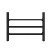 Полотенцесушитель водяной Deffi Орион П3 400х500 боковое правое подключение черный C.OR.50.40.3.B.C