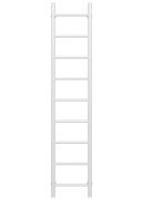 Полотенцесушитель водяной Deffi Орион П9 300х1600 нижнее подключение белый C.OR.160.30.9.W.A