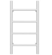 Полотенцесушитель водяной Deffi Орион П4 400х600 боковое правое подключение белый C.OR.60.40.4.W.C