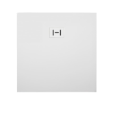 Душовий піддон Hatria Lif H3 Evo 80x80 см фаянс/пластик білий глянцевий 00Y9BK01