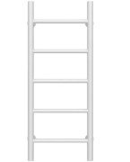 Полотенцесушитель водяной Deffi Орион П5 400х800 нижнее подключение белый C.OR.80.40.5.W.A