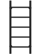 Полотенцесушитель водяной Deffi Орион П5 400х800 боковое левое подключение черный C.OR.80.40.5.B.B