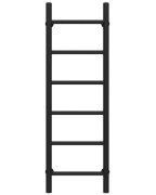 Полотенцесушитель водяной Deffi Орион П6 400х1000 нижнее подключение черный C.OR.100.40.6.B.A