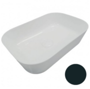 Раковина для ванної Hatria Happy Hour Slim Alchemy 18:00 S 55х38 см фаянс чорне дерево A0Y2A006