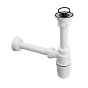 Сифон для раковини та біде McAlpine HC1L-J зі зливом та пробкою 1 1/4х32 мм пластик А0047304