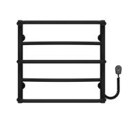 Електрична сушарка для рушників Deffi Аквамікс П5 400х500 праве підключення чорний C.AM.50.40.5.E.B.R.5