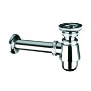 Сифон для раковини та біде  McAlpine 220+255СВ зі зливом та пробкою латунь/хром А0047337