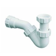 Сифон для биде McAlpine HC22 трубчатый без слива 1 1/4х32мм пластик А0047673