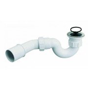 Сифон для душового піддону McAlpine HC25-POL 50мм трубний зі зливом H103 мм 70х50 мм А0047669