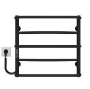 Електросушарка для рушників Deffi Аквамікс П5 500х500 ліве підключення JD03 чорний C.AM.50.50.5.E.B.L.1