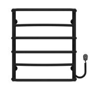 Електросушарка для рушників Deffi Аквамікс П6 500х600 праве підключення чорний C.AM.60.50.6.E.B.R.5