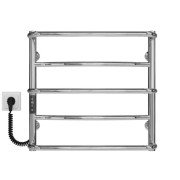 Електричний сушарка для рушників Deffi Аквамікс П5 400х500 ліве підключення JD03 хром C.AM.50.40.5.E.C.L.1