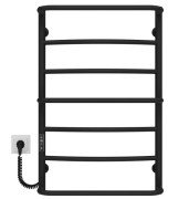 Електрична сушарка для рушників Deffi Аквамікс П7 500х800 ліве підключення JD03 чорний C.AM.80.50.7.E.B.L.1