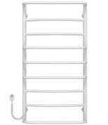 Електрична сушарка для рушників Deffi Аквамікс П9 500х1000 ліве підключення білий C.AM.100.50.9.E.W.L.5