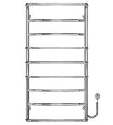 Електросушарка для рушників Deffi Аквамікс П9 500х1000 праве підключення хром C.AM.100.50.9.E.C.R.5