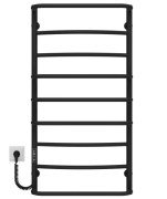 Електросушарка для рушників Deffi Аквамікс П9 500х1000 ліве підключення JD03 чорний C.AM.100.50.9.E.B.L.1