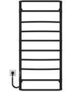 Електрична сушарка для рушників Deffi Аквамікс П10 500х1100 ліве підключення JD03 чорний C.AM.110.50.10.E.B.L.1