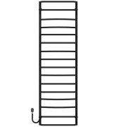 Електросушарка для рушників Deffi Аквамікс П16 500х1700 ліве підключення чорний C.AM.170.50.16.E.B.L.5
