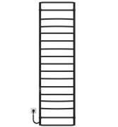 Електрична сушарка для рушників Deffi Аквамікс П17 500х1800 ліве підключення JD03 чорний C.AM.180.50.17.E.B.L.1